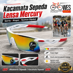 Kacamata sepeda lensa mercury sport untuk gowes