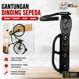 Gantungan dinding sepeda wall hook metal