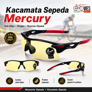 Kacamata sepeda pria lensa mercury sporty untuk gowes