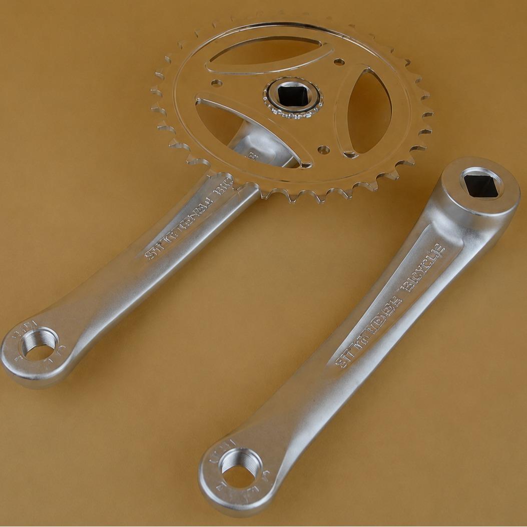 Detail crankset sepeda single speed 33T-3