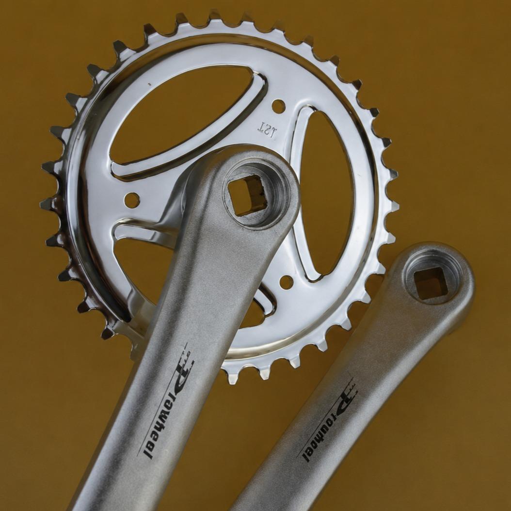 Detail crankset sepeda single speed 33T-4
