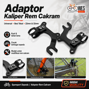 Adaptor kaliper rem cakram sepeda universal 22mm 32mm