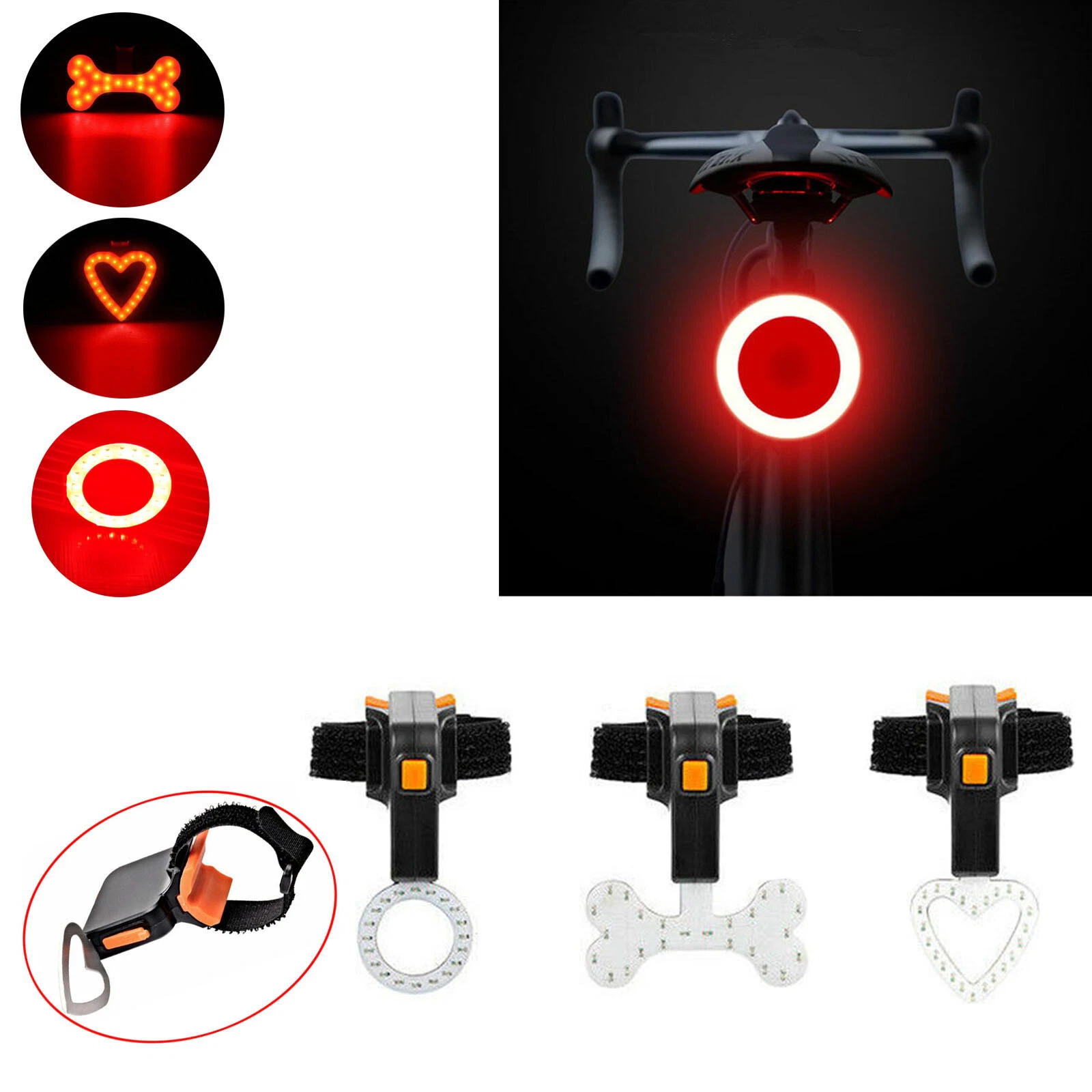 Lampu belakang sepeda compact rechargeable-2